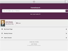 Tablet Screenshot of johnthomasrealestate.com